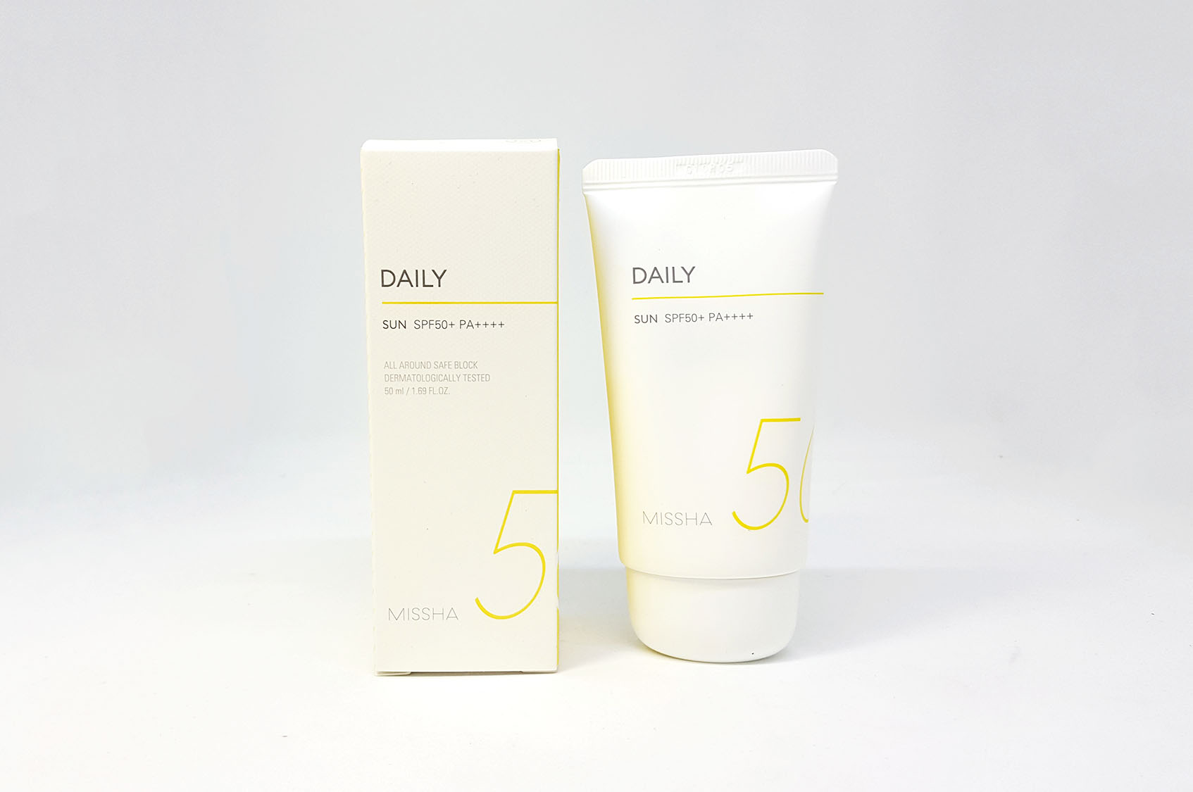 Káº¿t quáº£ hÃ¬nh áº£nh cho Missha All Around Safe Block Daily Sun SPF 50 PA++++