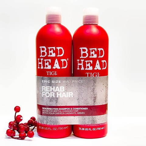 Set gội xả TIGI BED HEAD phục hồi tóc hư tổn 750ml