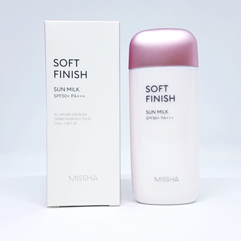 Kem chống nắng All-around Safe Block Soft Finish Sun Milk 70ml - Missha