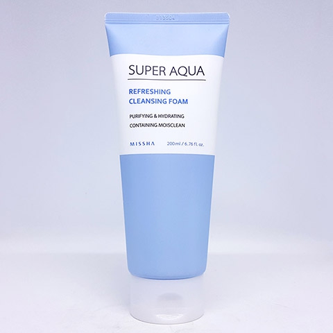 Sữa rửa mặt Super aqua refreshing cleansing foam 200ml - Missha