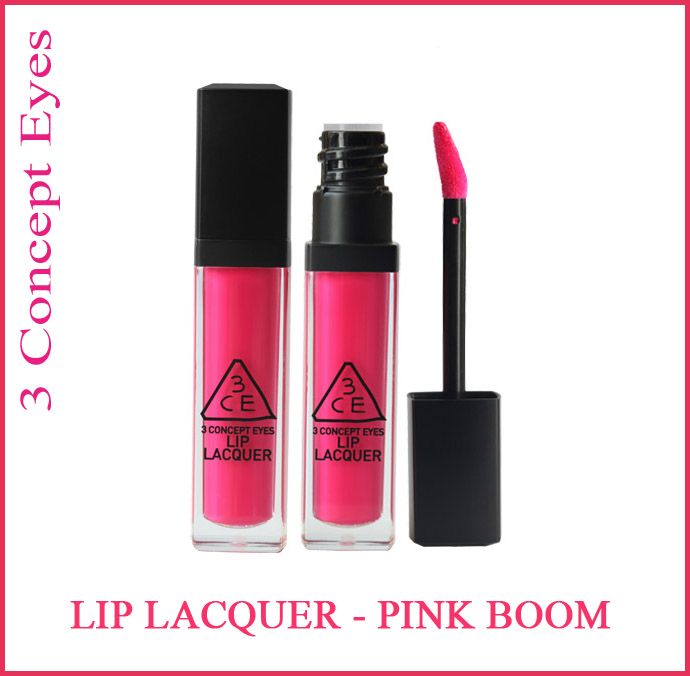 3ce Lip Lacquer Pink Boom