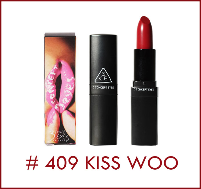 3 Concept Eyes Lip Color  #409 Kiss Whoo