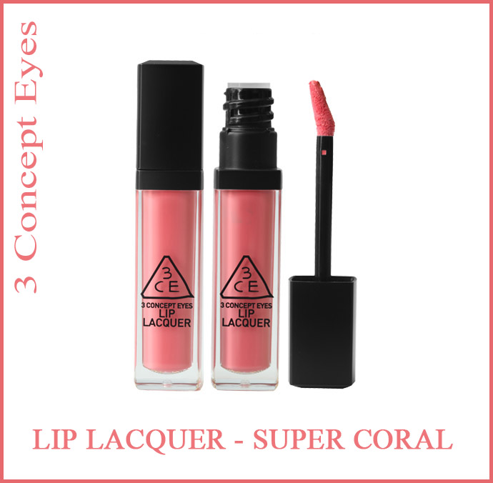 3ce Lip Lacquer Super Coral