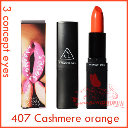 3 Concept Eyes Lip Color #407 Cashmere orange