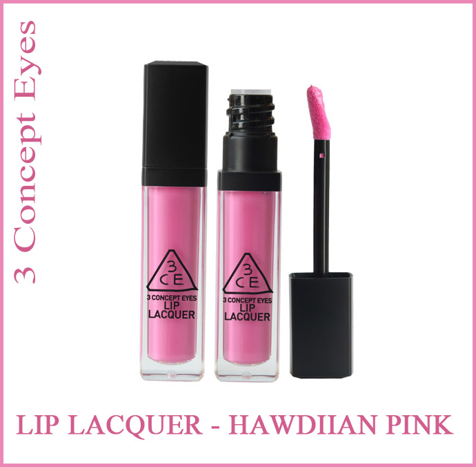 3ce Lip Lacquer Hawdiian Pink